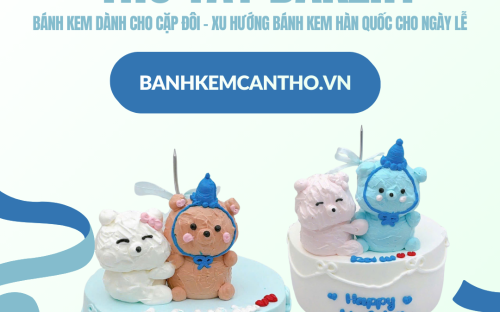 Bánh Kem Dành Cho Cặp Đôi – Xu Hướng Bánh Kem Hàn Quốc Cho Ngày Lễ | Bánh Kem Thỏ Tây