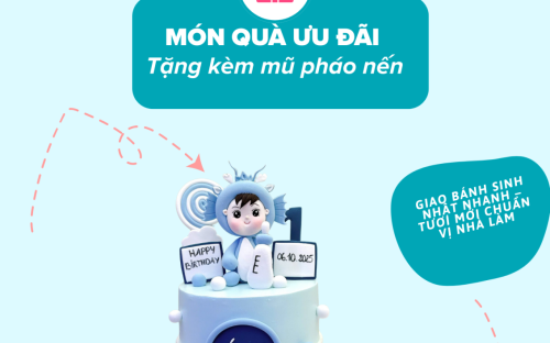 Đặt Bánh Sinh Nhật Gấp Tại Ô Môn – Giao Nhanh Trong 2 Tiếng