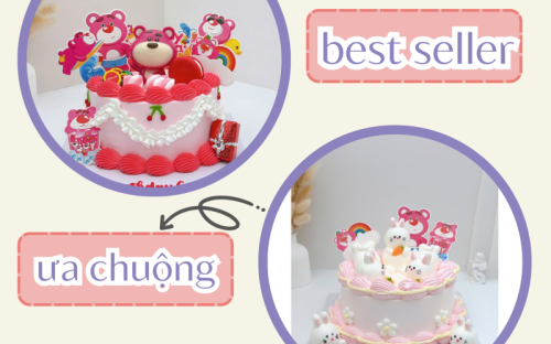 BÁNH KEM GẤU DÂU – MẪU HOT 2025 TẠI BÁNH KEM THỎ TÂY CẦN THƠ