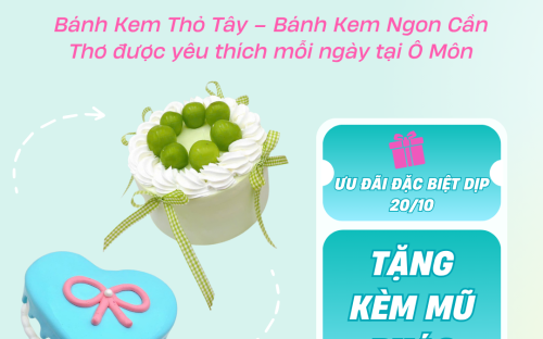 Bánh Kem Thỏ Tây – bánh kem ngon Cần Thơ  được yêu thích mỗi ngày tại Ô Môn