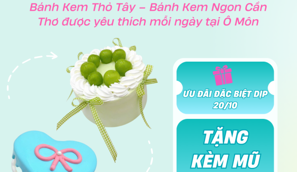 Bánh Kem Thỏ Tây – bánh kem ngon Cần Thơ  được yêu thích mỗi ngày tại Ô Môn
