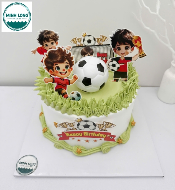 Bánh Kem dành cho bé trai yêu thích bóng đá lên 5 tuổi 