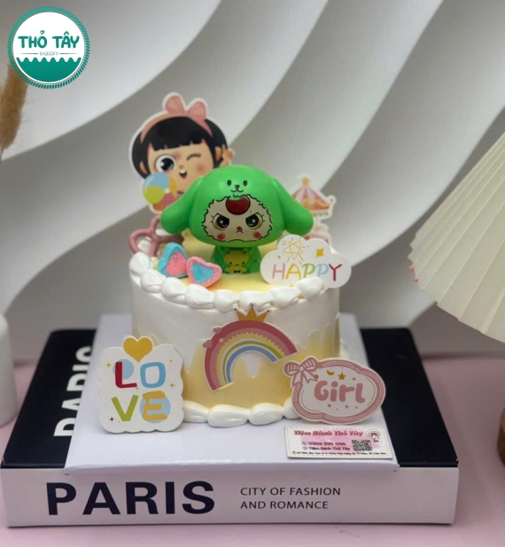 Bánh kem dành cho bé gái làm theo yêu cầu Tại Ô Môn 