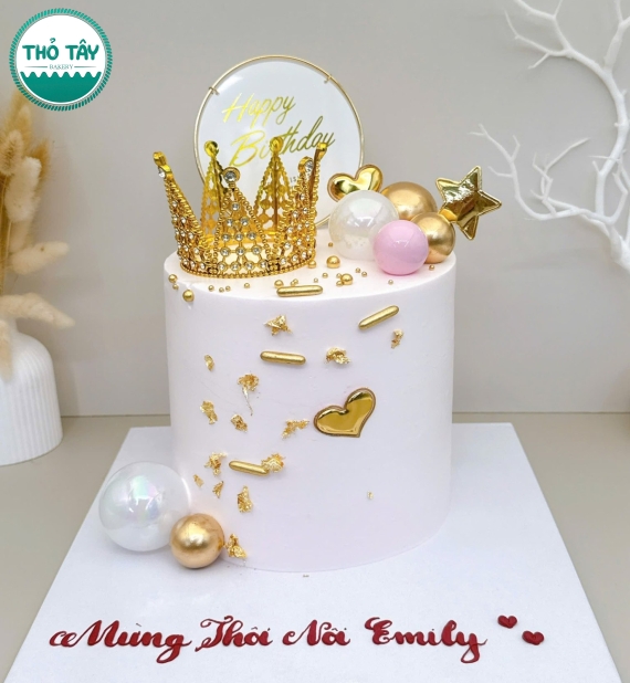 Bánh kem dành nữ trắng luxury