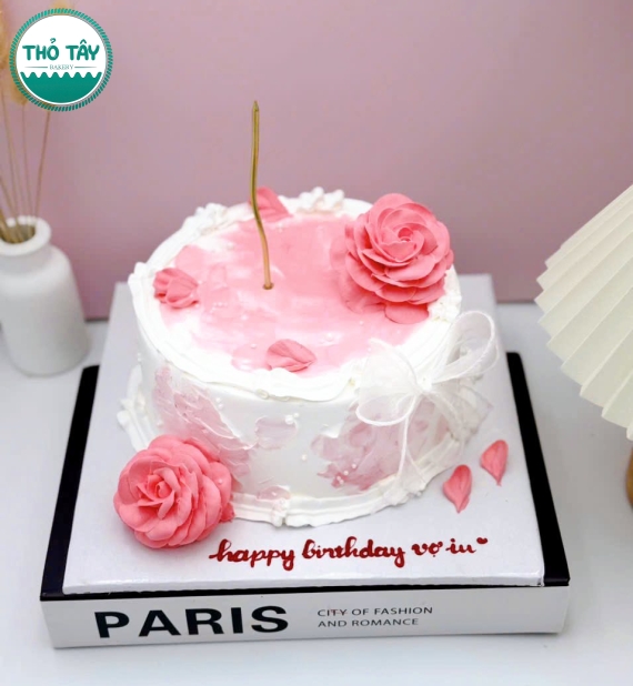 Bánh Kem Hoa Tặng vợ yêu 