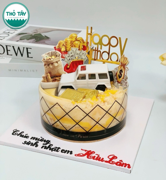 Bánh bông lan trứng muối tặng bố