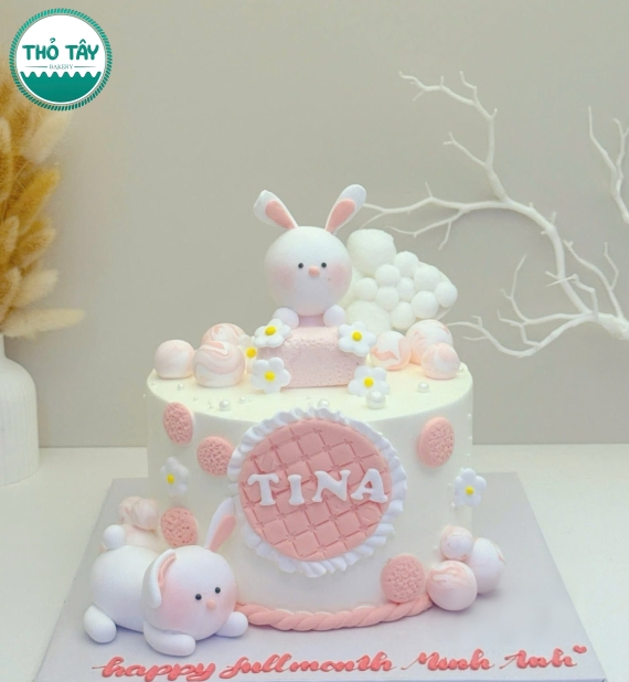 Bánh kem thôi nôi fondant đẹp tại Cần Thơ – Mẫu độc quyền cho bé gái