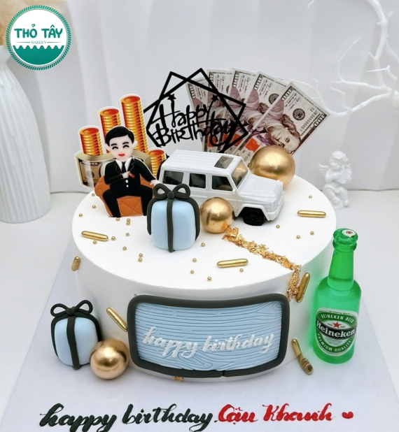 Bánh kem dành cho nam tone ,làm theo yêu cầu tại ô môn