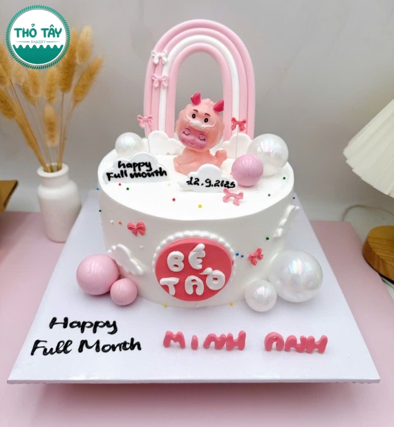 Bánh kem thôi nôi dành cho bé gái-bánh kem ngon cần thơ