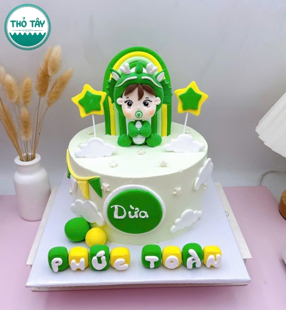 Bánh Kem thôi nôi dành cho bé trai tuổi rồng