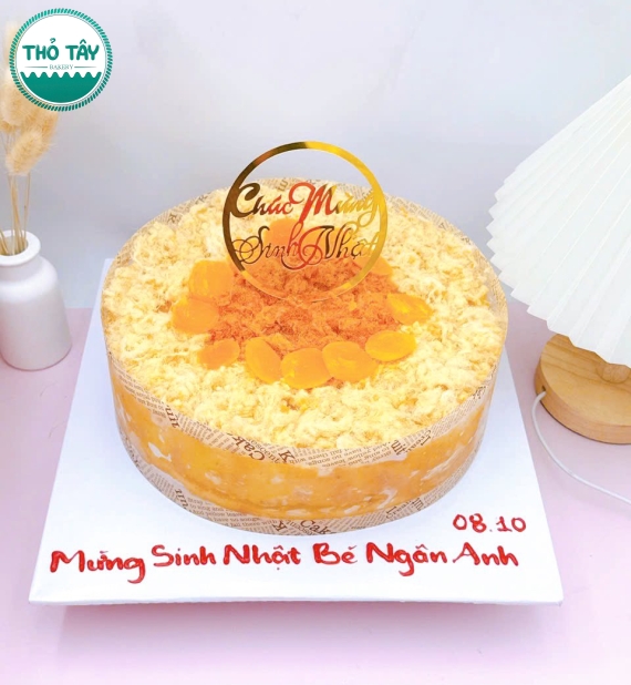 Bánh bông lan trứng muối tặng em gái