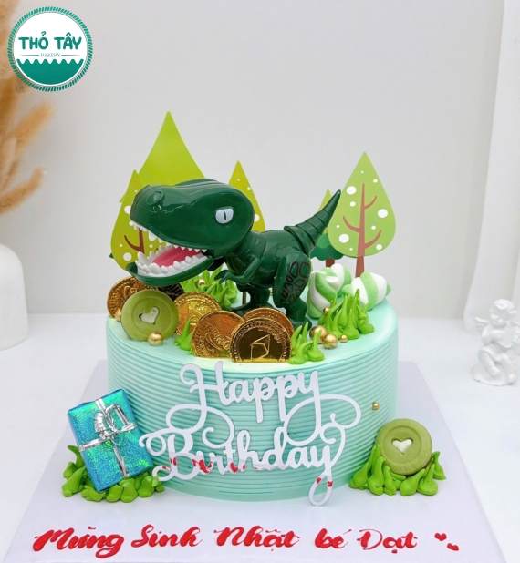 Bánh kem khủng long dành cho bé trai