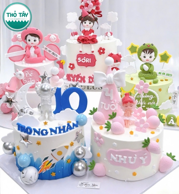 Mẫu bánh thôi nôi đẹp hot 2026 -Bánh Kem Thỏ TâY Ô Môn