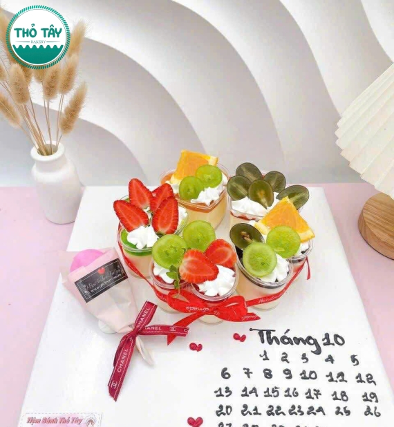 Sét bánh panna cotta -Cửa hàng bánh kem ngon cần thơ