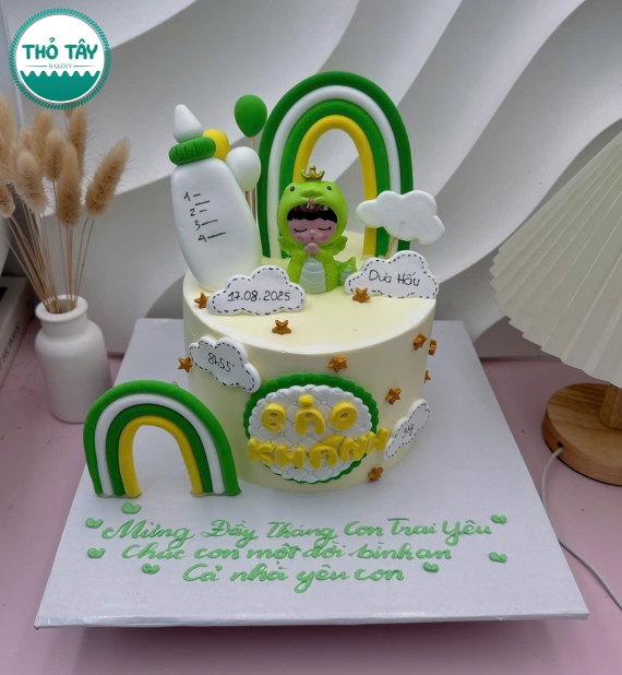 Bánh Kem mừng đầy tháng cho bé trai