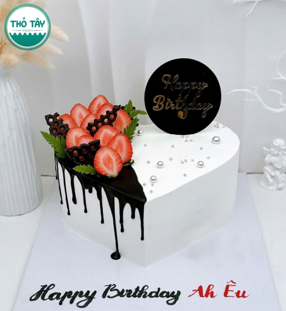 Mẫu bánh sinh nhật trái tim tặng anh yêu-hot 2025 tại cần thơ