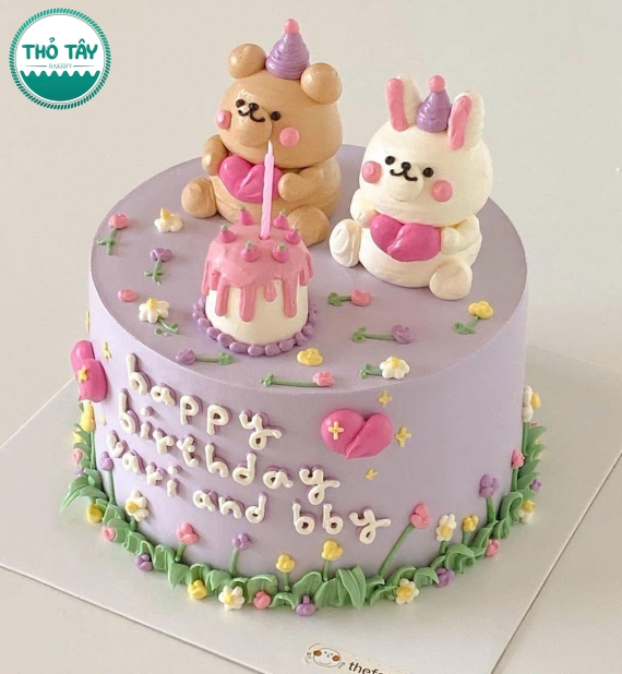 Bánh kem style Hàn Quốc dành cho cặp đôi yêu nhau