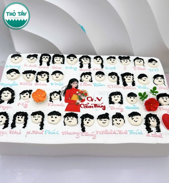 Bánh Kem dành tặng 20/11 tặng cô giáo toàn thể lớp học