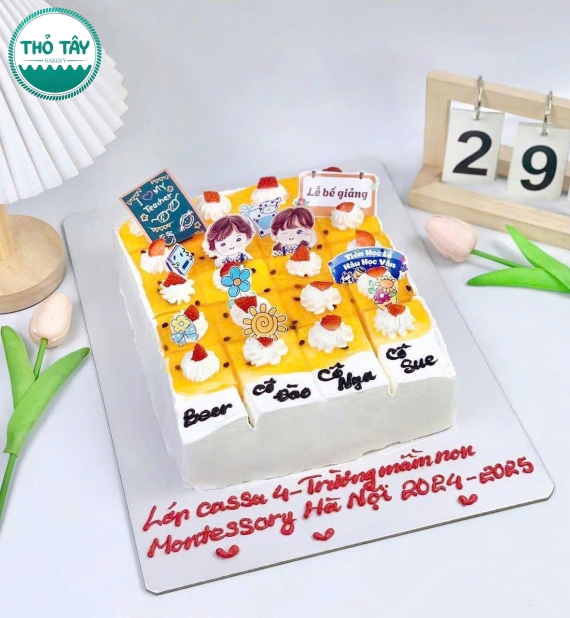 Bánh Kem dành tặng 20/11 tặng cô giáo -bánh kem thỏ tầy cần thơ