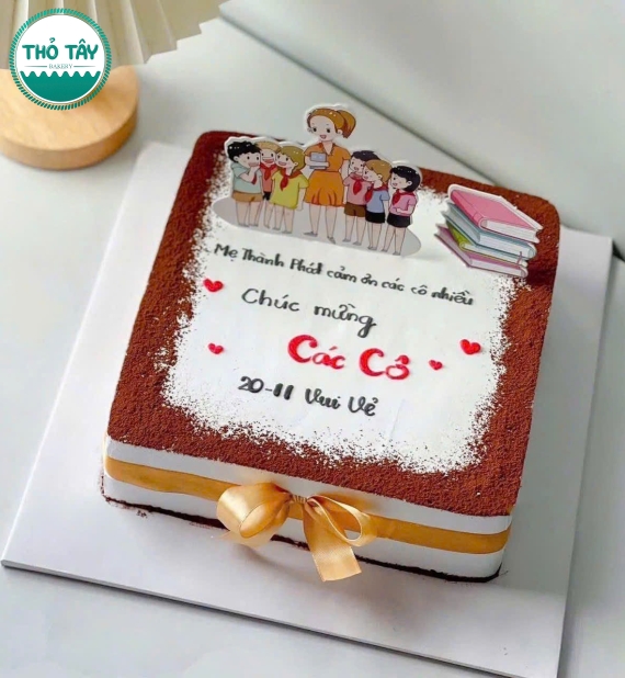 Bánh Kem dành tặng 20/11 tặng giáo hình vuông