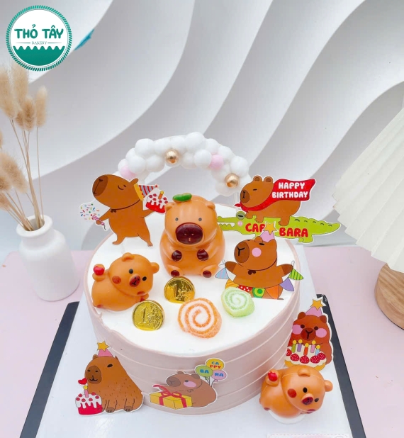 Bánh kem capybara cute
