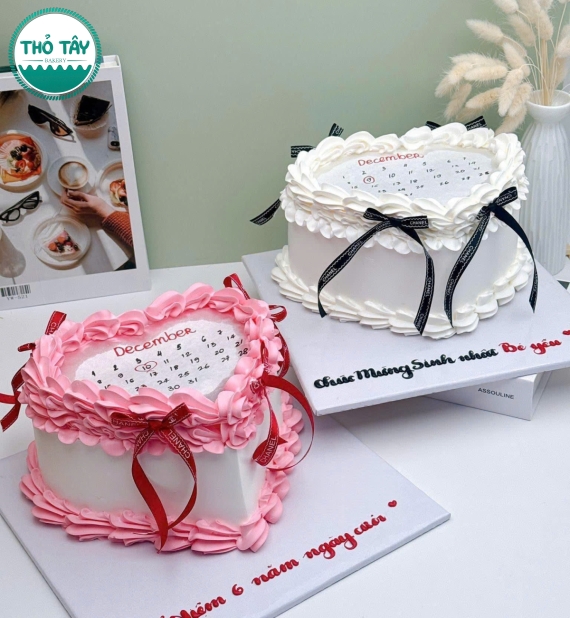 Bánh Kem trái tim dành cho nữ-tiệm bánh cần thơ ô môn