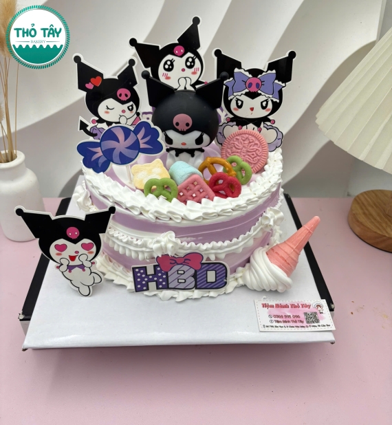 Bánh kem dành cho sinh nhật bé gái kô rô mi