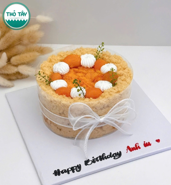 Bánh bông lan trứng muối tặng nữ-mẫu đơn giản hot 2025