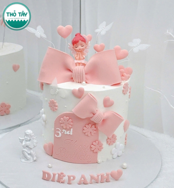 Bánh Kem thôi nôi dành cho bé gái làm theo yêu cầu