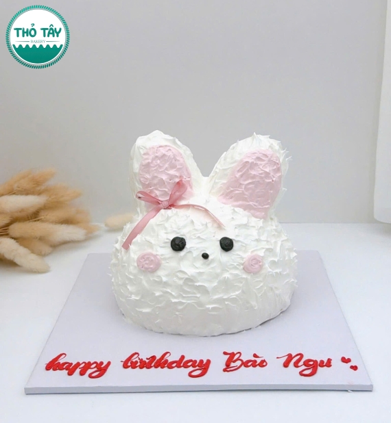Bánh kem hàn quốc tạo hình chú thỏ đáng yêu