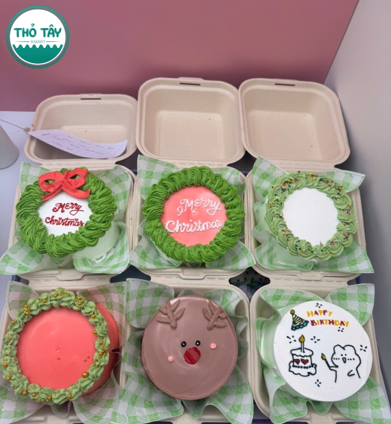 Bánh bento mừng giáng sinh tại cần thơ