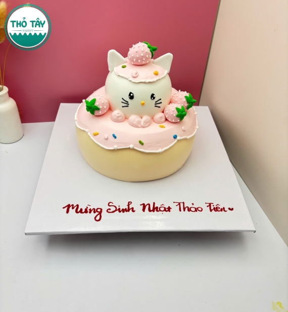 Bánh kem hàn quốc mẫu bánh dành cho bé gái làm theo yêu cầu