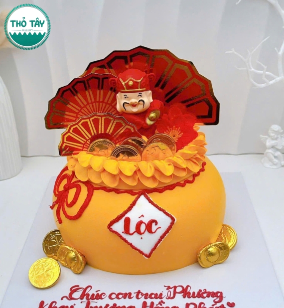 Bánh Kem chúc mừng năm mới 2026 chữ lộc