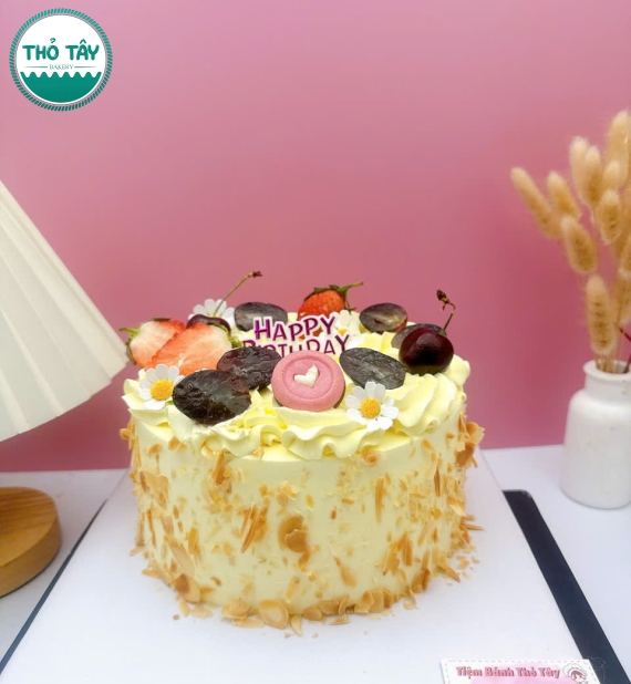 Bánh Kem phô mai hạnh nhân siêu hot tại ô môn