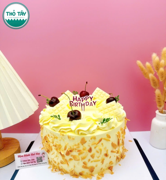 Bánh Kem phô mai hạnh nhân siêu hot tại châu văn liêm