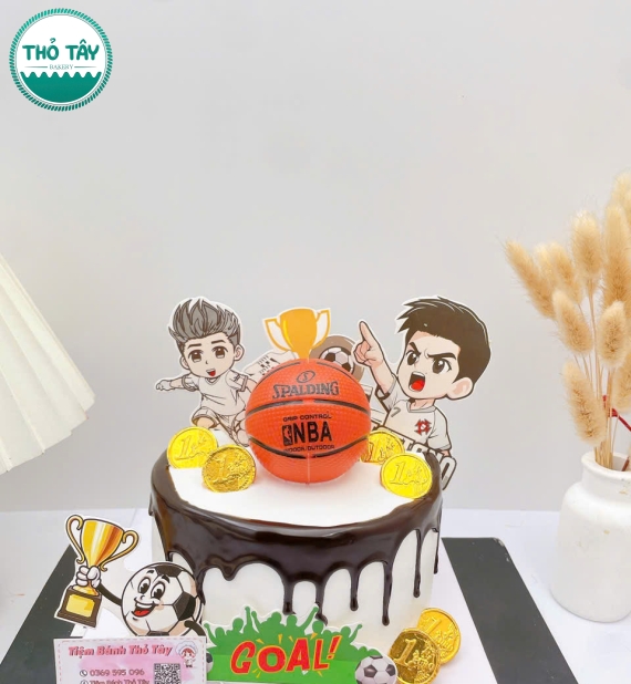 Bánh kem dành cho bé trai mê bóng đá hot 2026