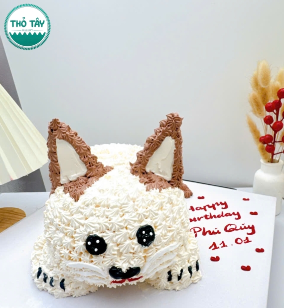 Bánh tạo hình con vật dành cho bé trai