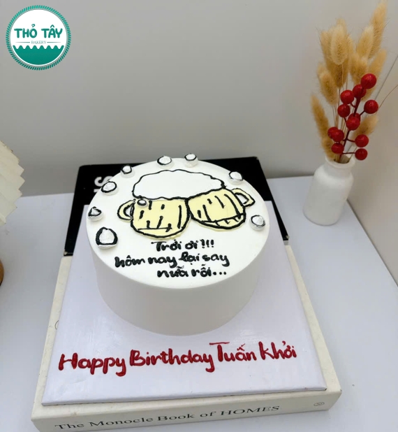 Bánh Kem 2 ly bia nhây bựa