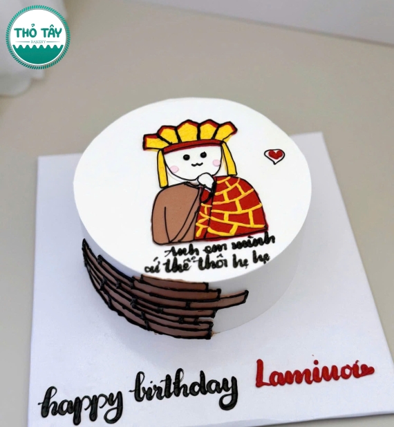 Bánh kem style Hàn Quốc vẻ hình chibi tặng bạn thân