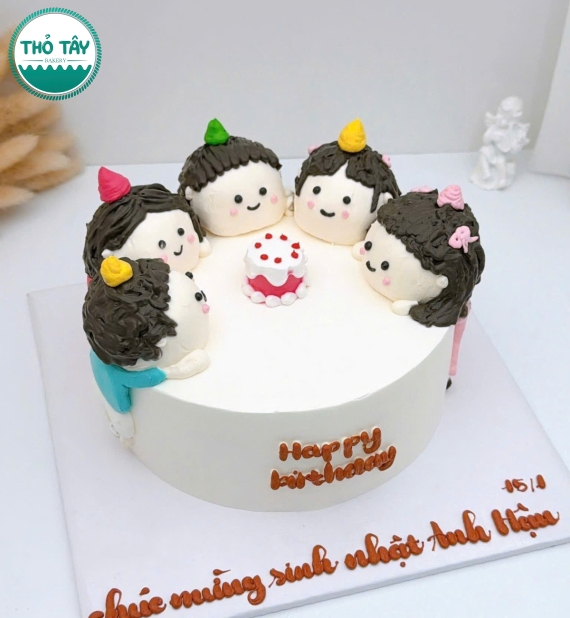 Bánh kem style Hàn Quốc tạo hình dành cho hội bạn