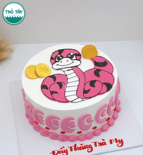 Bánh kem style Hàn Quốc tạo hình tuổi tỵ