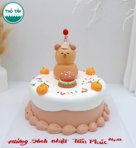 Bánh kem style Hàn Quốc tạo hình dành cho bé trai 