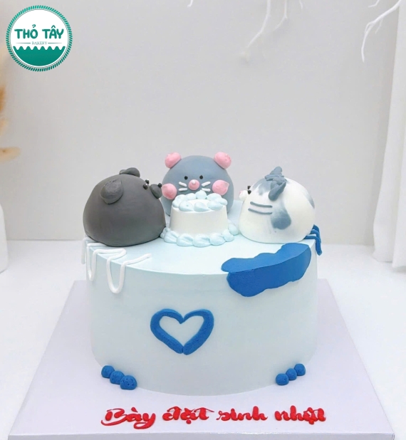 Bánh kem style hàn quốc dành tạo hình dành tặng bạn thân