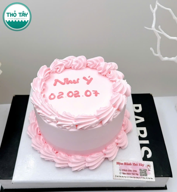 Bánh kem hàn quốc tone hồng tại cần thơ