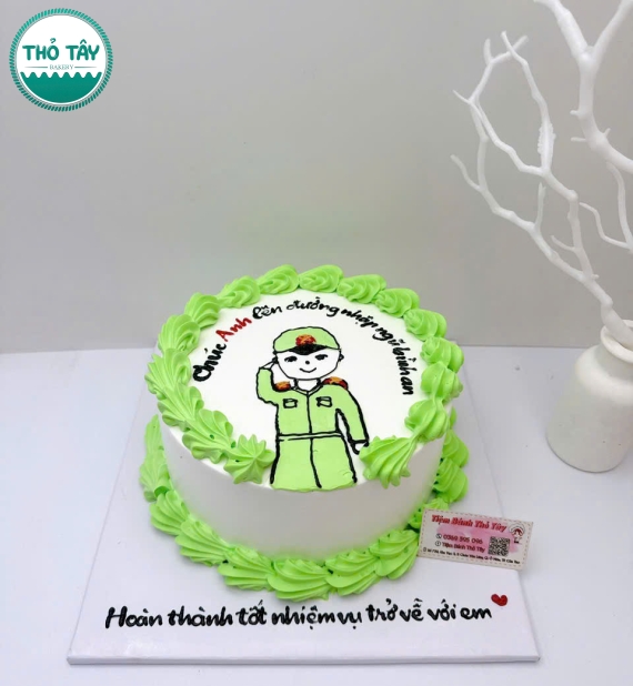 Bánh kem cho nam vẻ hình chibi 