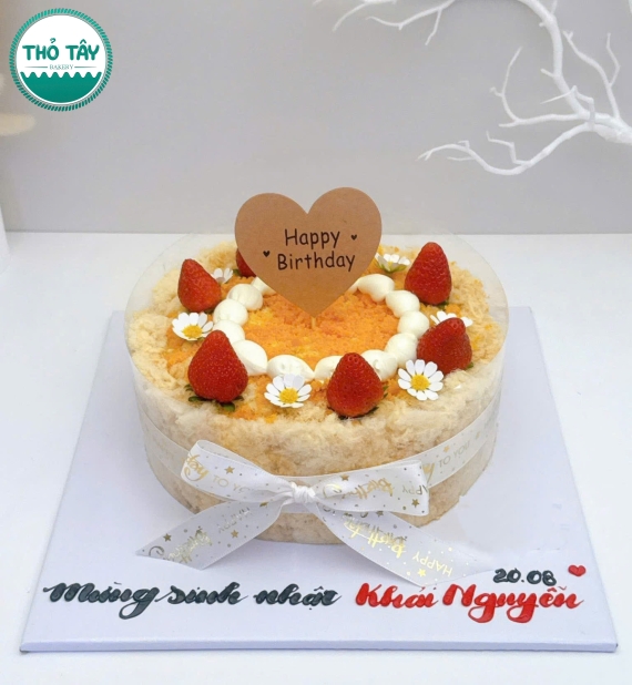 Bánh bông lan trứng muối tặng cô giáo 8/3