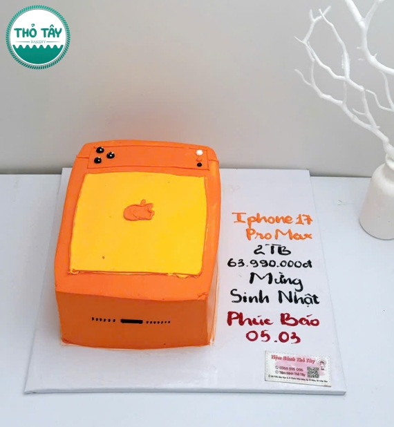 Bánh kem tạo iphone 17 pro max