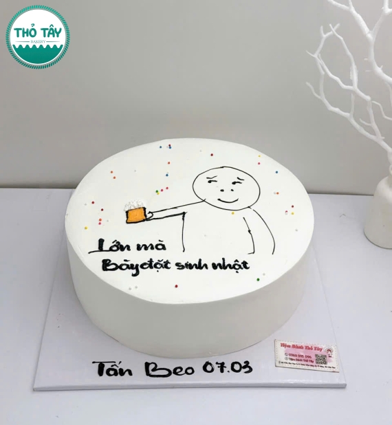 Bánh kem vẻ hình chibi hot tại cần thơ