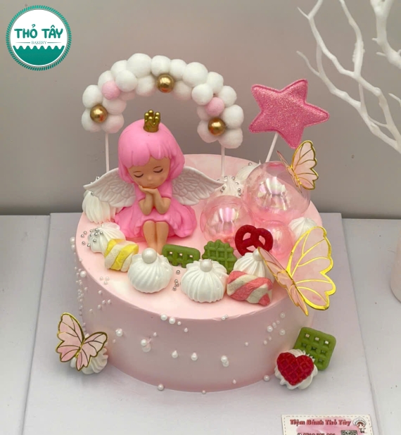 Bánh Kem dành cho bé gái công chúa lên 7 tuổi