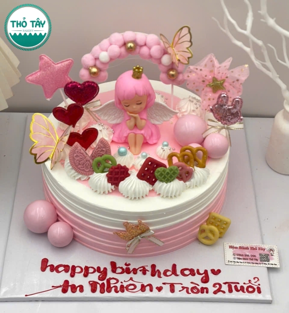 Bánh Kem dành cho bé gái công chúa lên 2 tuổi